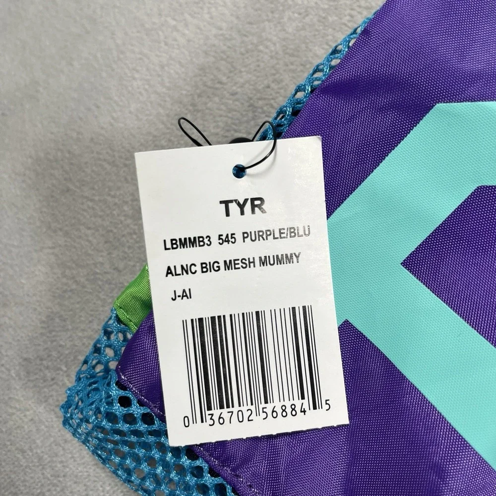 TYR Big Mesh Mummy Backpack Multicolor 40L Capacity Swim and Workout Gear